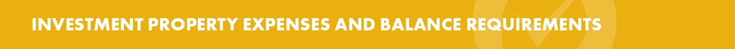 Real Estate Investment Resources - Investment Property Expenses and Balance Requirements